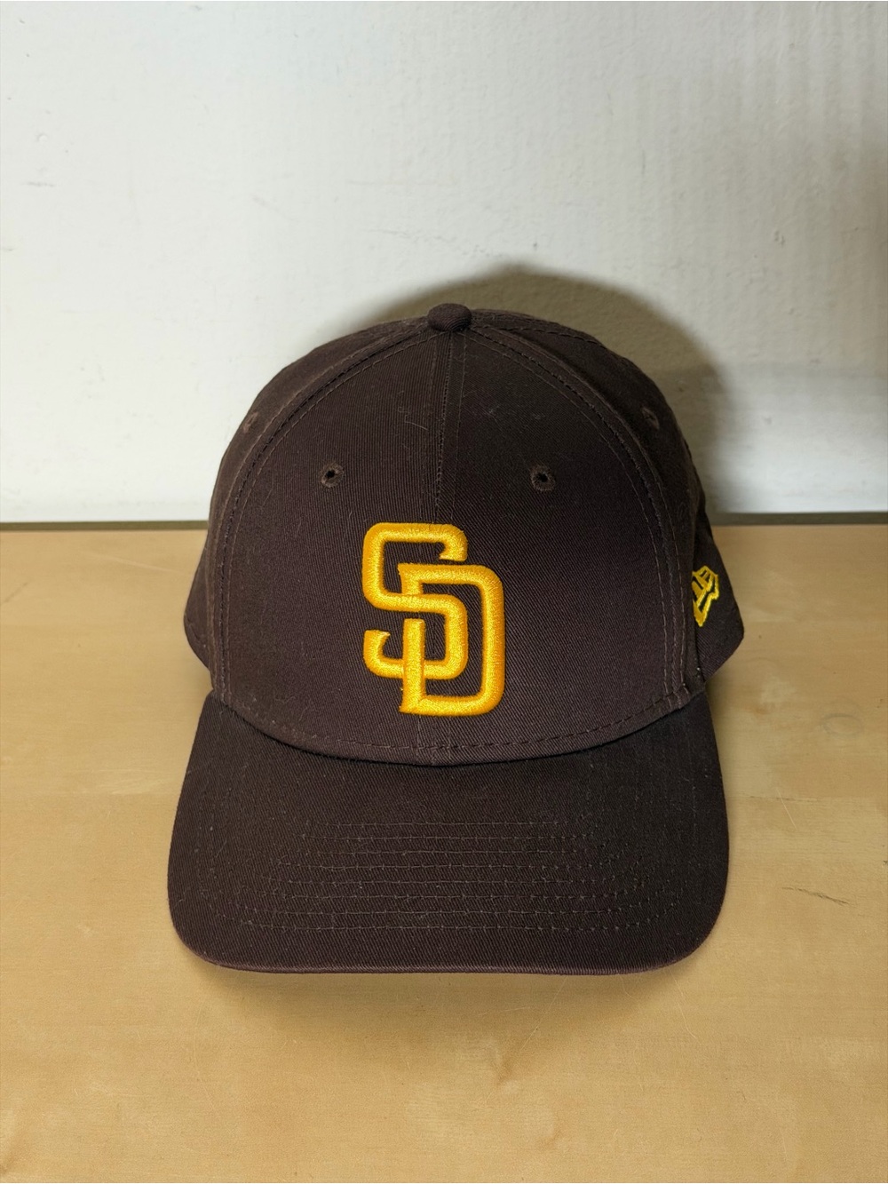 San Diego Padres New Era 9Forty Brown Yellow Snapback Hat Cap